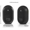 imageJBL Professional 1 Series 104BT Compact Desktop Reference Monitors with Bluetooth White Sold as Pair 45inch SpeakerBlack