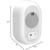 imageJBL Professional 1 Series 104BT Compact Desktop Reference Monitors with Bluetooth White Sold as Pair 45inch SpeakerWhite