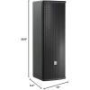 imageJBL Professional AC2826 Compact 2Way Loudspeaker with 2 x 8 Woofers and 1 Exit High Frequency Compression Driver 120 x 60 Coverage Passive Rotatable Waveguide