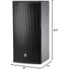 imageJBL Professional AM521595 Medium Power 2Way FullRange Loudspeaker System 15Inch BlackWhite