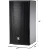 imageJBL Professional AM721526 High Power 2Way FullRange Loudspeaker System 15Inch BlackBlack