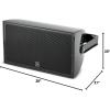 imageJBL Professional AW526BK High Power 2Way All Weather Loudspeaker with 15Inch LF BlackBlack