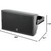 imageJBL Professional AW526BK High Power 2Way All Weather Loudspeaker with 15Inch LF BlackBlack