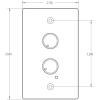 imageJBL Professional CSRVWHT Wall Controller with Volume Control for use with CSM21 CSM32 All CSMA WhiteBlack