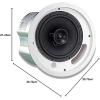 imageJBL Professional Control 12CT Compact 3Inch Full Range InCeiling Round Loudspeaker with Metal BackCan 70V or 8 Ohm Impedance Set of 2 Black Paintable GrillWhite