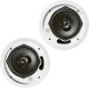 imageJBL Professional Control 12CT Compact 3Inch Full Range InCeiling Round Loudspeaker with Metal BackCan 70V or 8 Ohm Impedance Set of 2 Black Paintable GrillWhite