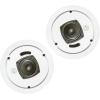 imageJBL Professional Control 12CT Compact 3Inch Full Range InCeiling Round Loudspeaker with Metal BackCan 70V or 8 Ohm Impedance Set of 2 Black Paintable GrillWhite