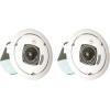 imageJBL Professional Control 12CT Compact 3Inch Full Range InCeiling Round Loudspeaker with Metal BackCan 70V or 8 Ohm Impedance Set of 2 Black Paintable GrillWhite