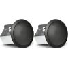 imageJBL Professional Control 12CT Compact 3Inch Full Range InCeiling Round Loudspeaker with Metal BackCan 70V or 8 Ohm Impedance Set of 2 Black Paintable GrillBlack