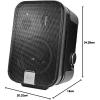 imageJBL Professional Control 2P Compact Powered Monitor Master and Extension Speakers C2PS Black 93quot x W 63quot x D 56quotMaster speaker
