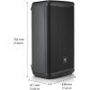 imageJBL Professional EON712 Powered PA Speaker Loudspeaker with Bluetooth 12 inch1300 Watt Corded Electric Black15Inch Speaker