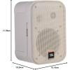 imageJBL Professional High Performance 2Way Professional Compact Loudspeaker System White Sold as Pair C1PROWH 650WattsWhite