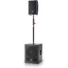 imageJBL Professional IRX108BT Powered PA Speaker Portable Loudspeaker with Bluetooth 8 Inch Woofer 1300 Watt Mobile DJ Musicians Small Venues Ceremonies and Sports Events BlackTwo Way Speakers