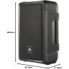 imageJBL Professional IRX108BT Powered PA Speaker Portable Loudspeaker with Bluetooth 8 Inch Woofer 1300 Watt Mobile DJ Musicians Small Venues Ceremonies and Sports Events BlackTwo Way Speakers
