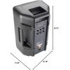 imageJBL Professional IRX108BT Powered PA Speaker Portable Loudspeaker with Bluetooth 8 Inch Woofer 1300 Watt Mobile DJ Musicians Small Venues Ceremonies and Sports Events BlackTwo Way Speakers