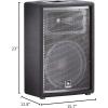 imageJBL Professional JRX212 Portable Passive 2way Sound Reinforcement DJ Pro Audio PA Speaker Loudspeaker System 12 inch Black12Inch Speaker