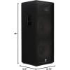 imageJBL Professional JRX212 Portable Passive 2way Sound Reinforcement DJ Pro Audio PA Speaker Loudspeaker System 12 inch Black15Inch Dual Speaker