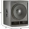 imageJBL Professional PRX418S Compact Passive Subwoofer 18Inch BlackPassive  Black