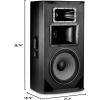 imageJBL Professional SRX818SP Portable Active Amplified Powered 18 Inch Subwoofer System 1000 Watt Peak Crown Amplifier DJ PA Stage Black15Inch Threeway Speaker