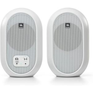 imageJBL Professional 1 Series 104BT Compact Desktop Reference Monitors with Bluetooth White Sold as Pair 45inch SpeakerWhite
