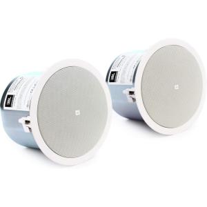 imageJBL Professional Control 26CT 65 inceiling speaker with metal backcan Utilizes multitap transformer for 70V line distribution Set of 2 White PaintableSpeaker with Transformer Taps
